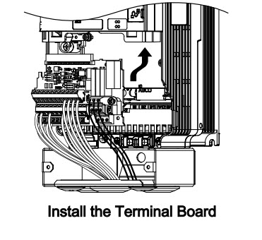 Replacing a drive and reusing the removal terminal board with the